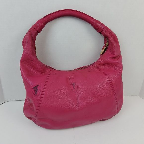 Michael Kors MK Pebbled Leather Shoulder Handbag Purse - Picture 6 of 14